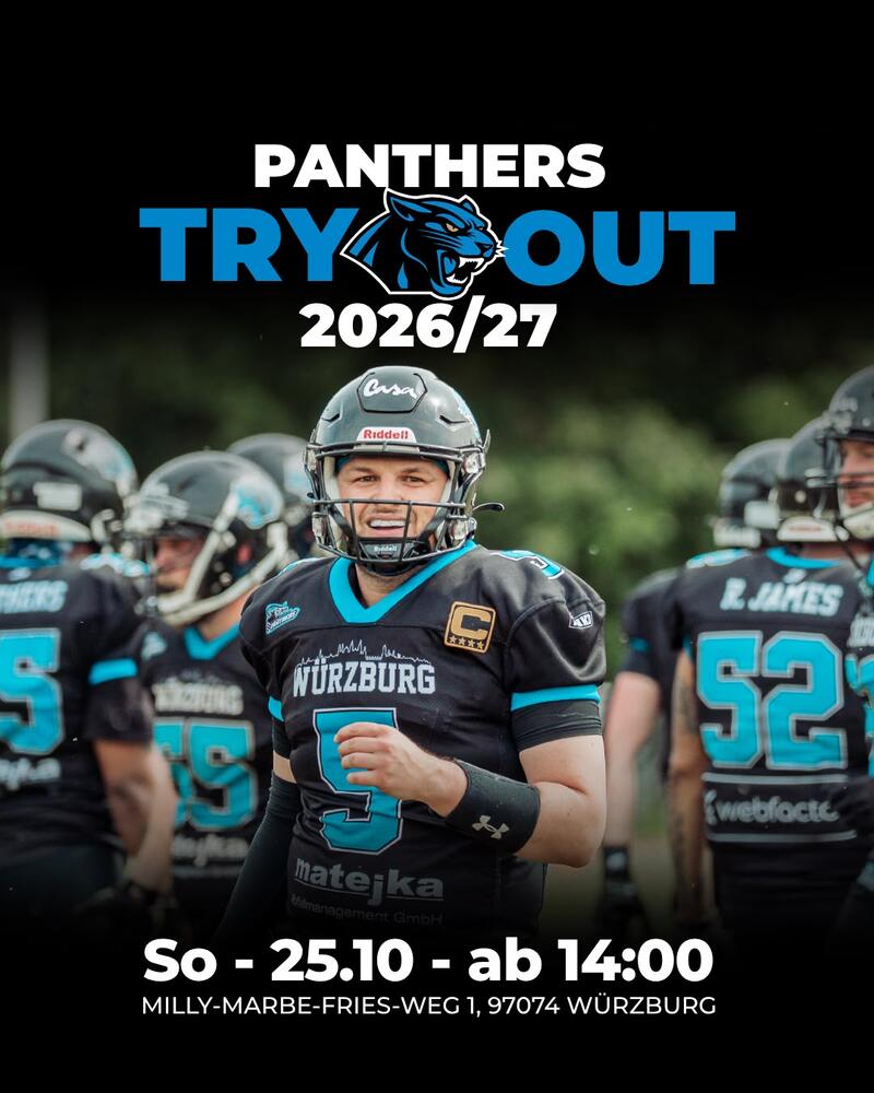 Werde ein Panther – Tryout am 25. Oktober 2026