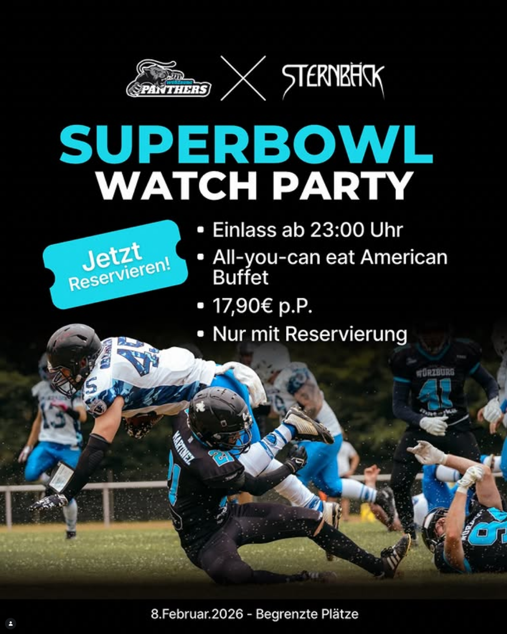 Super Bowl Watch Party x Sternbäck
